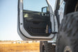 DV8 2018-2026 Jeep Wrangler JL & Gladiator JT Electric Seat Front Door Molle Pockets – installed on vehicle, image 10 of 18