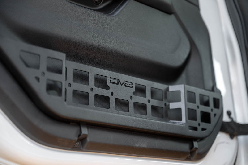 DV8 2018-2026 Jeep Wrangler JL & Gladiator JT Electric Seat Front Door Molle Pockets – installed on vehicle, image 11 of 18