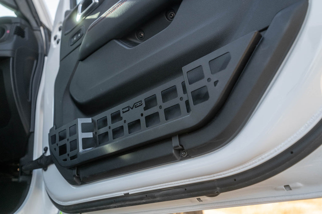 DV8 2018-2026 Jeep Wrangler JL & Gladiator JT Electric Seat Front Door Molle Pockets – installed on vehicle, image 14 of 18