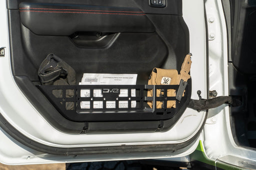 DV8 2018-2026 Jeep Wrangler JL & Gladiator JT Electric Seat Front Door Molle Pockets – installed on vehicle, image 2 of 18