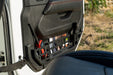 DV8 2018-2026 Jeep Wrangler JL & Gladiator JT Electric Seat Front Door Molle Pockets – installed on vehicle, image 6 of 18