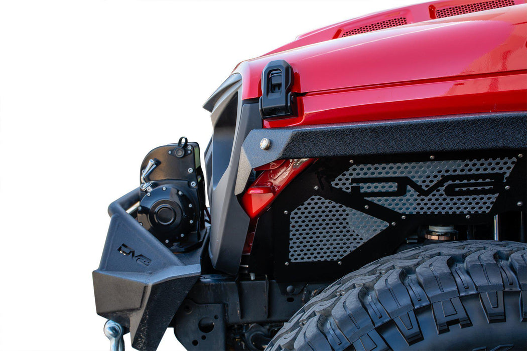 DV8 Offroad 2020-2026 Jeep Wrangler JL & Gladiator JT Replacement Grille Black – on the trail, image 11 of 16