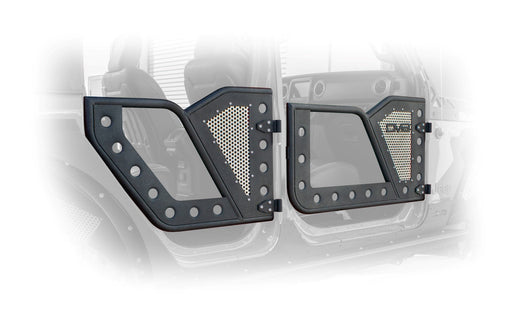 DV8 Offroad 2018-2025 Jeep JL & JT Front Rock Doors – on the trail, image 2 of 7