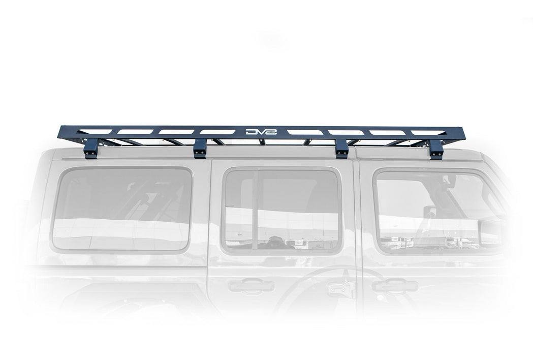 DV8 Offroad 2018-2026 Jeep JL 4-Door Roof Rack – on the trail, image 9 of 10