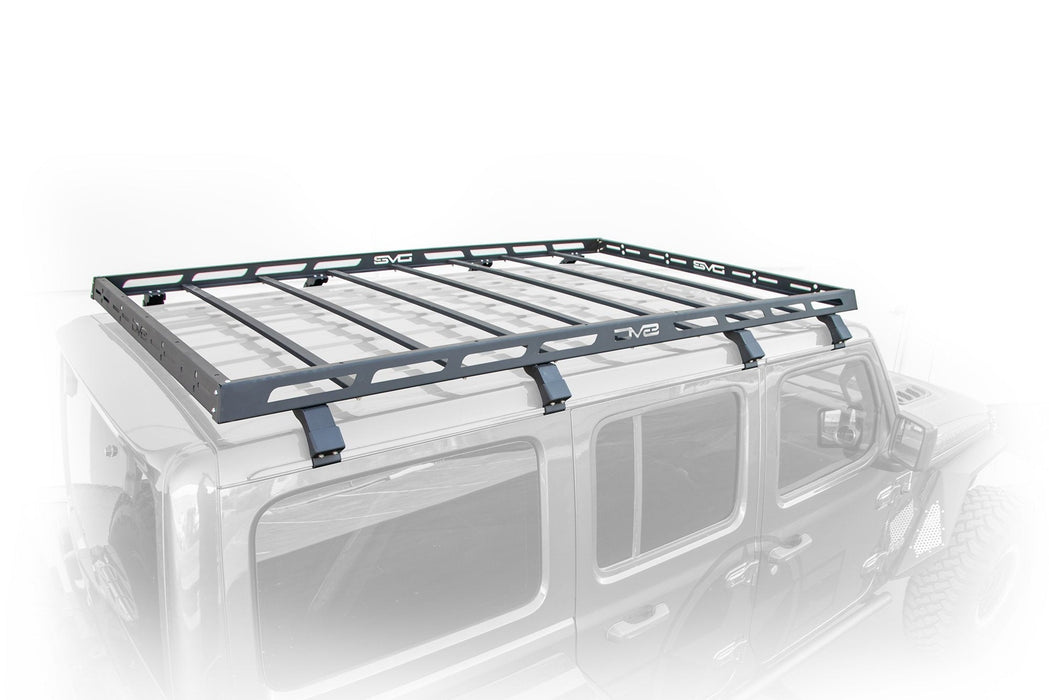 DV8 Offroad 2018-2026 Jeep JL 4-Door Roof Rack – on the trail, image 1 of 10