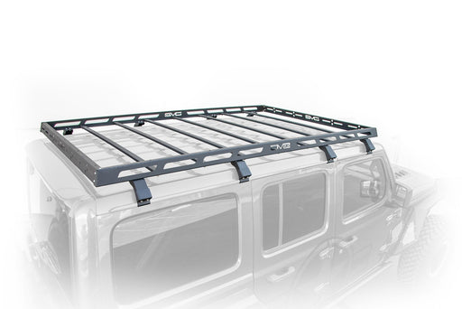 DV8 Offroad 2018-2026 Jeep JL 4-Door Roof Rack – on the trail, image 1 of 10