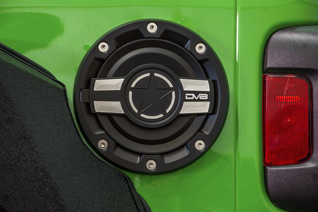 DV8 Offroad 2018-2024 Jeep JL Fuel Door – on the trail, image 3 of 3