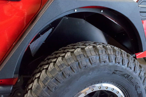 DV8 Offroad 2018-2023 Jeep JL Rear Inner Fenders Black – on the trail, image 2 of 5