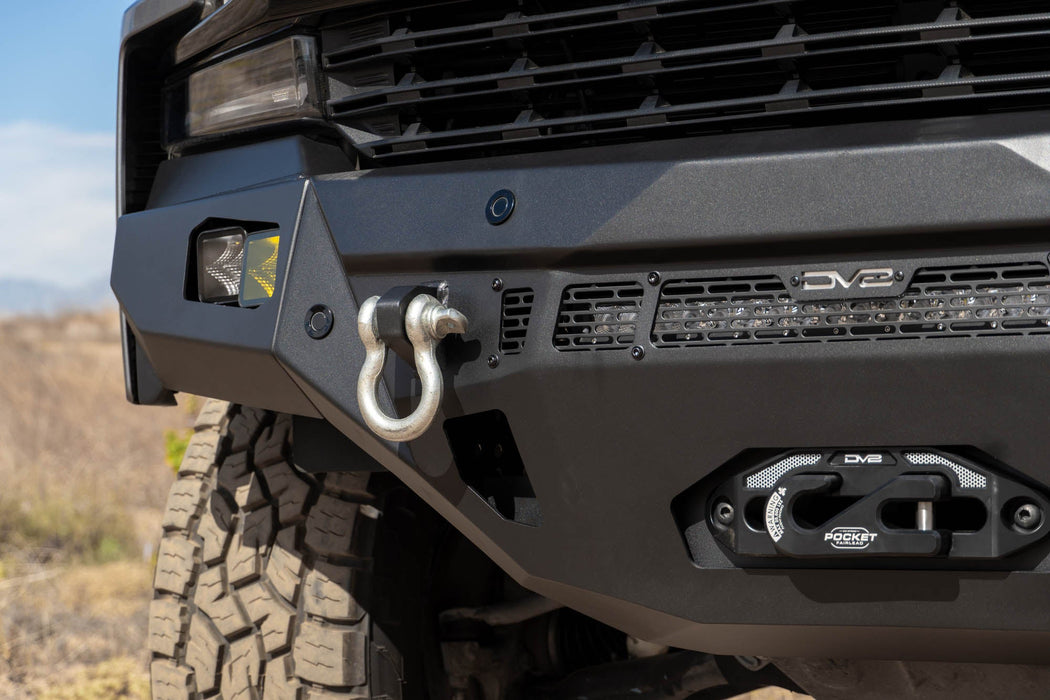 DV8 Offroad 2019-2021 Chevy Silverado 1500 Spec Series Front Bumper – installed on vehicle, image 4 of 20