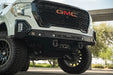 DV8 Offroad 2019-2021 GMC Sierra 1500 Spec Series Front Bumper – installed on vehicle, image 10 of 16