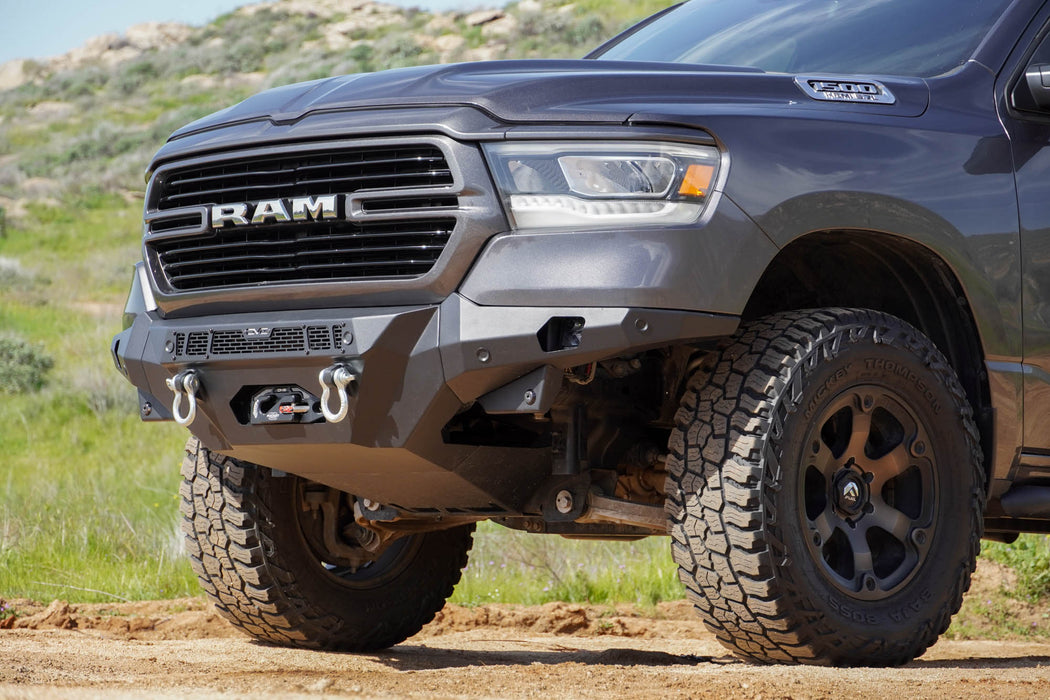 DV8 Offroad 2019-2024 Ram 1500 Skid Plate for Spec Series Bumper – installed on vehicle, image 3 of 9