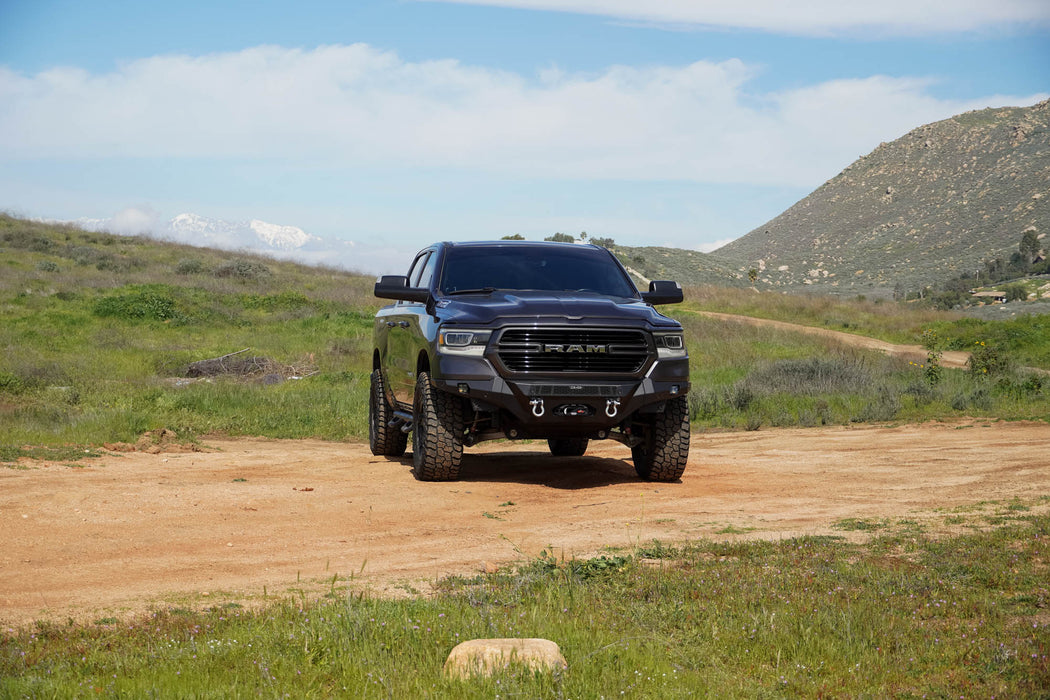 DV8 Offroad 2019-2023 Ram 1500 Spec Series Front Bumper – installed on vehicle, image 5 of 17