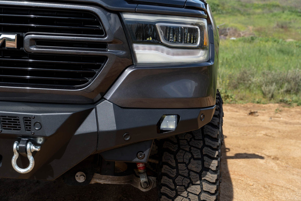 DV8 Offroad 2019-2023 Ram 1500 Spec Series Front Bumper – installed on vehicle, image 7 of 17