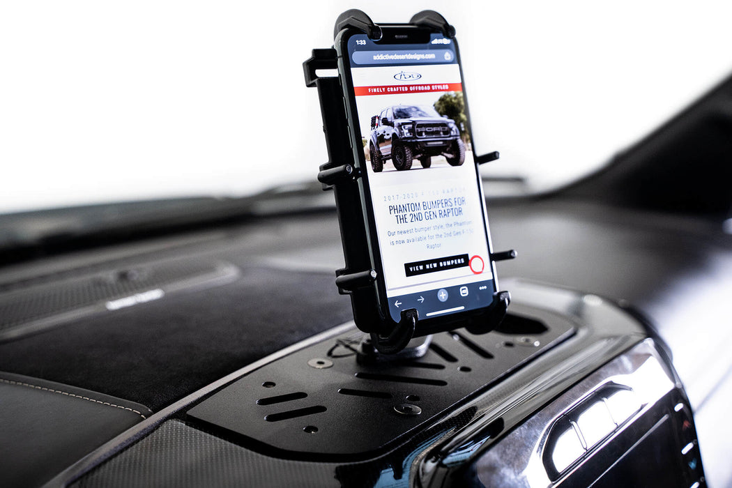 Addictive Desert Designs 2019-2024 Ram 1500 & TRX & RHO Digital Device Dash Mount – installed on vehicle, image 2 of 9