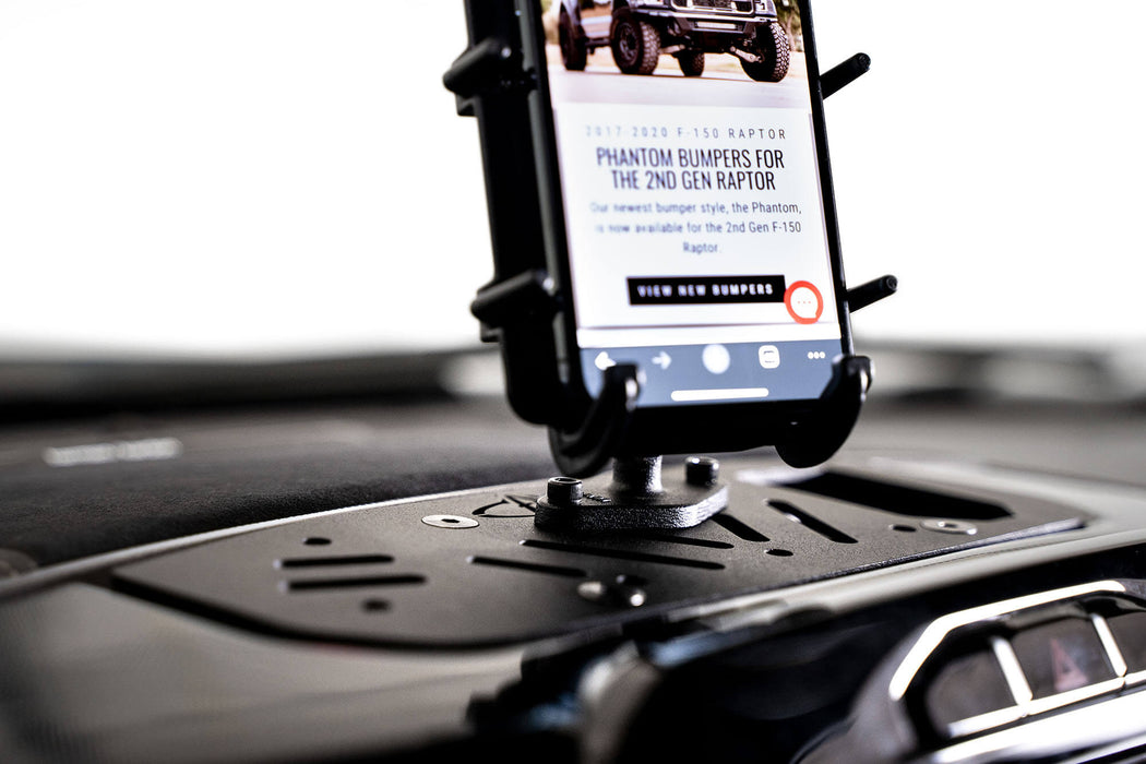 Addictive Desert Designs 2019-2024 Ram 1500 & TRX & RHO Digital Device Dash Mount – installed on vehicle, image 8 of 9