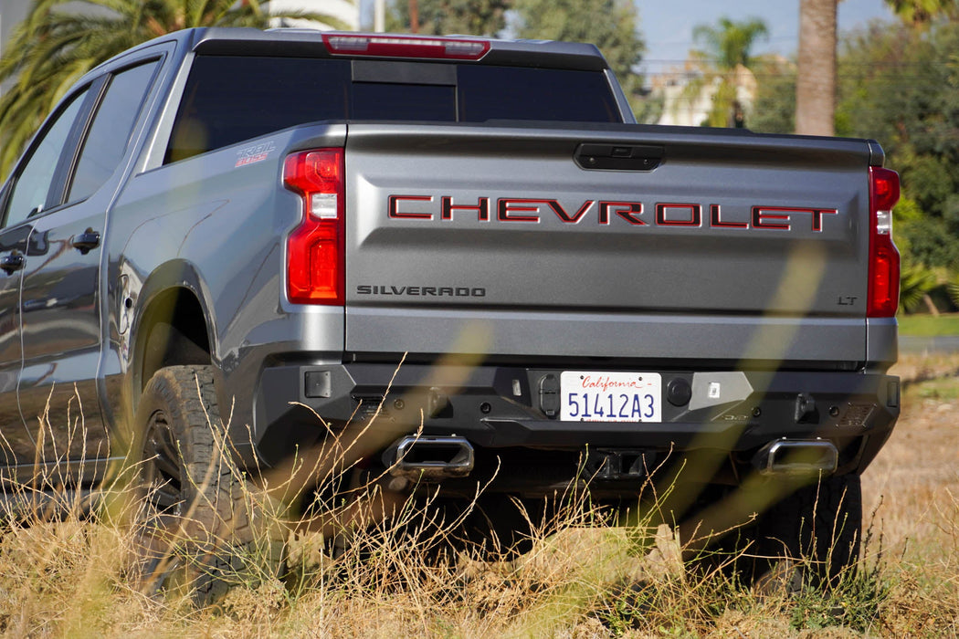 DV8 Offroad 2019-2026 Chevy/GMC 1500 Spec Series Rear Bumper – installed on vehicle, image 8 of 20