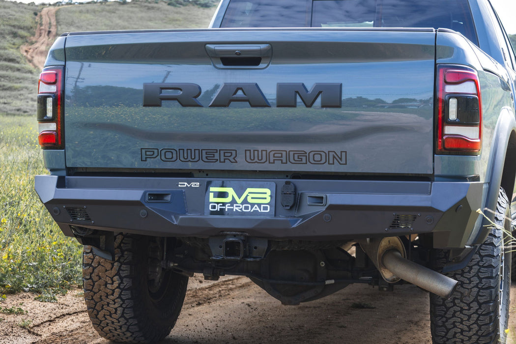 DV8 Offroad 2019-2026 Ram 2500/3500 Spec Series Rear Bumper – installed on vehicle, image 8 of 15