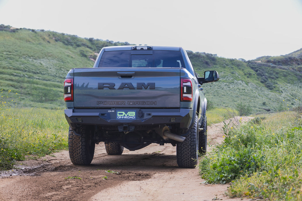 DV8 Offroad 2019-2026 Ram 2500/3500 Spec Series Rear Bumper – installed on vehicle, image 9 of 15