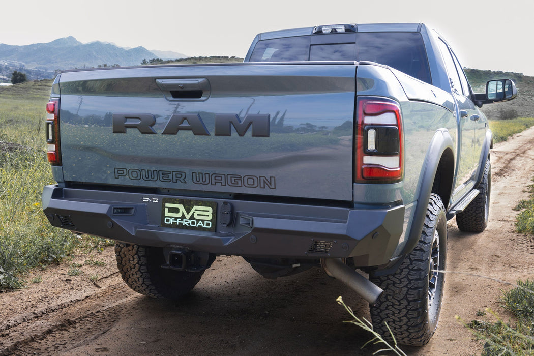 DV8 Offroad 2019-2026 Ram 2500/3500 Spec Series Rear Bumper – installed on vehicle, image 10 of 15