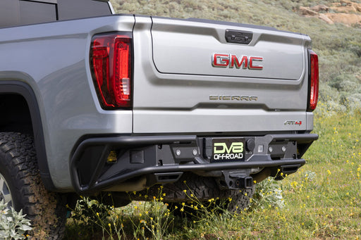 DV8 Offroad 2019-2026 Chevy Silverado & GMC Sierra 1500 Tube Rear Bumper – installed on vehicle, image 2 of 11