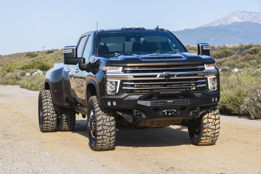 DV8 Offroad 2020-2023 Chevy Silverado 2500/3500 Spec Series Front Bumper – installed on vehicle, image 2 of 13