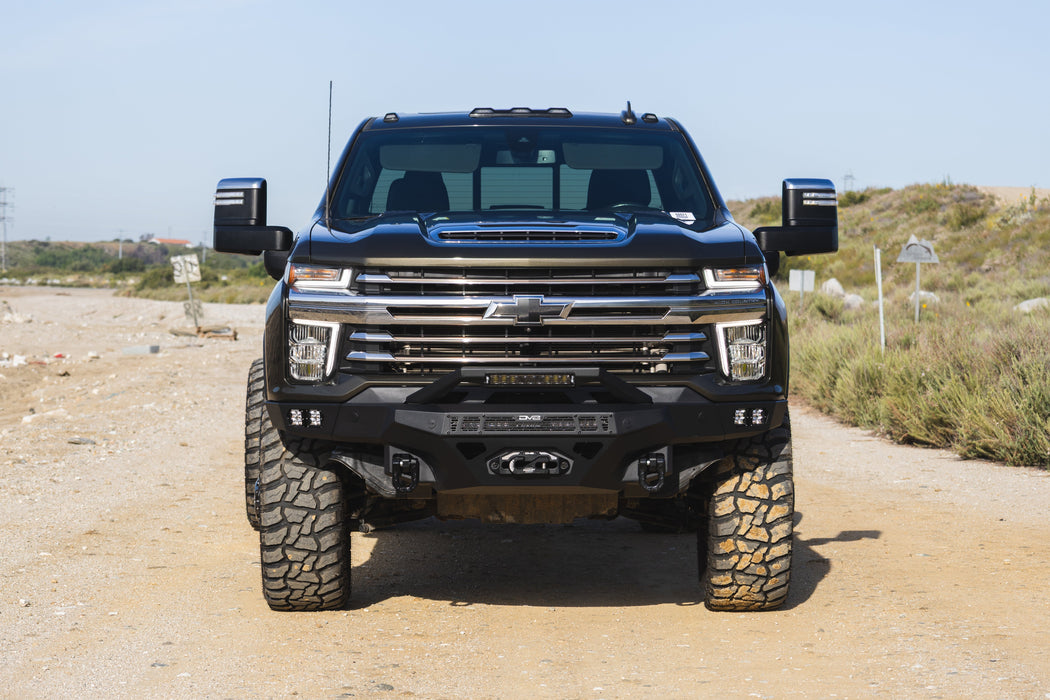 DV8 Offroad 2020-2023 Chevy Silverado 2500/3500 Spec Series Front Bumper – installed on vehicle, image 7 of 13