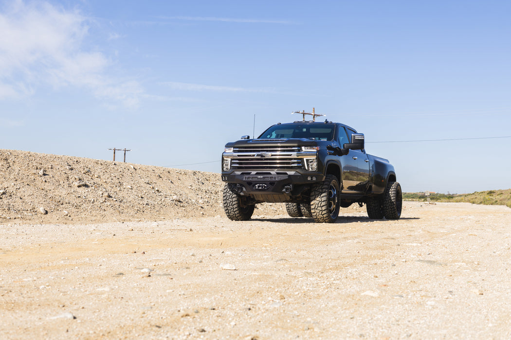DV8 Offroad 2020-2023 Chevy Silverado 2500/3500 Spec Series Front Bumper – installed on vehicle, image 10 of 13