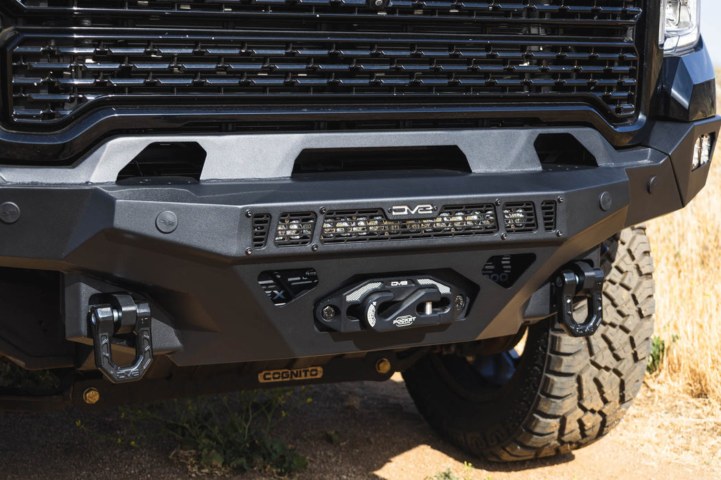DV8 Offroad 2020-2023 GMC Sierra 2500/3500 Spec Series Front Bumper – on the trail, image 5 of 15