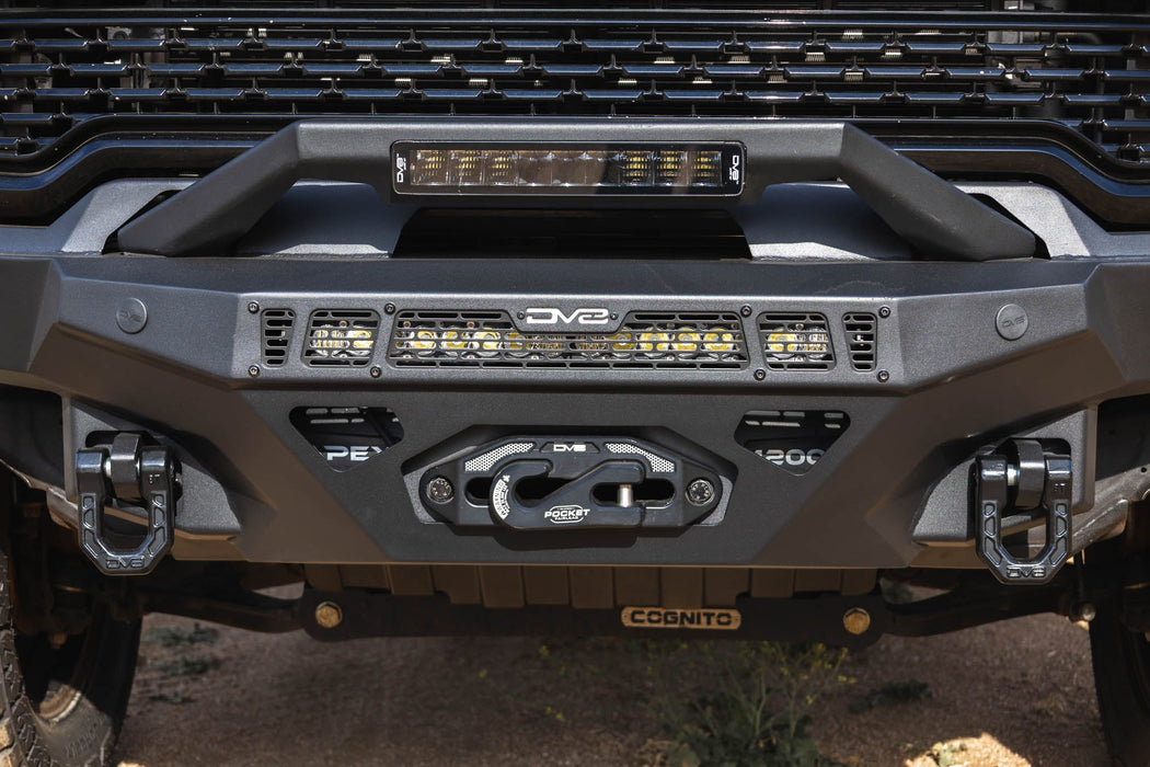 DV8 Offroad Bull Bar with LED Light Bar Mount For MTO & Spec Series Front Bumpers – dimensions diagram, image 2 of 17