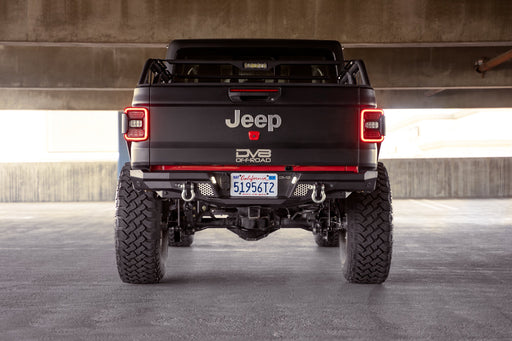 DV8 Offroad 2020-2026 Jeep Gladiator JT FS-7 Series Rear Bumper – installed on vehicle, image 2 of 14