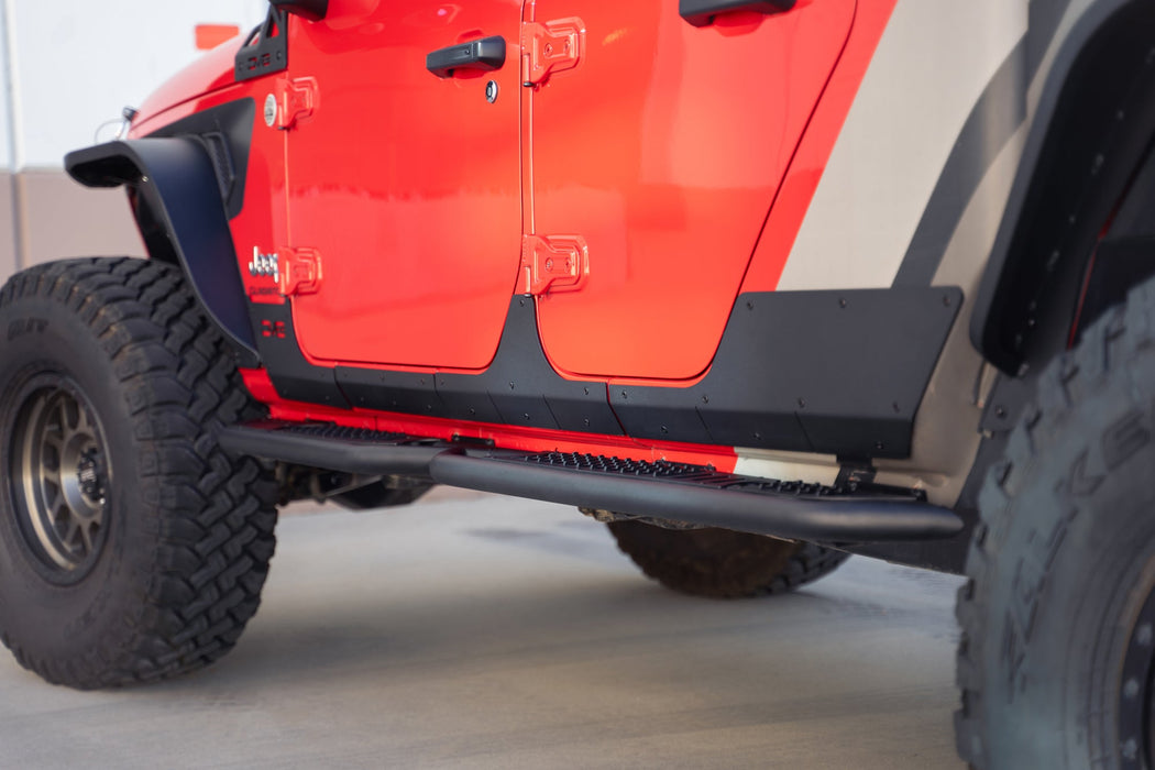 DV8 Offroad 2020-2026 Jeep Gladiator JT Rock Skins – installed on vehicle, image 3 of 13