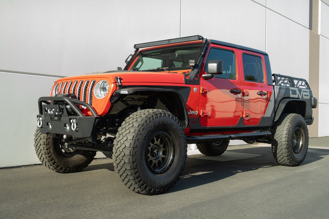 DV8 Offroad 2020-2026 Jeep Gladiator JT Rock Skins – installed on vehicle, image 5 of 13
