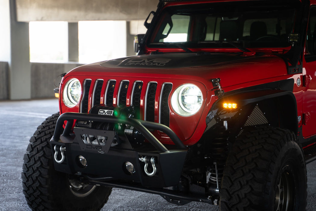 DV8 Offroad 2020-2026 Jeep Gladiator JT Slim Fender Flares – installed on vehicle, image 4 of 20