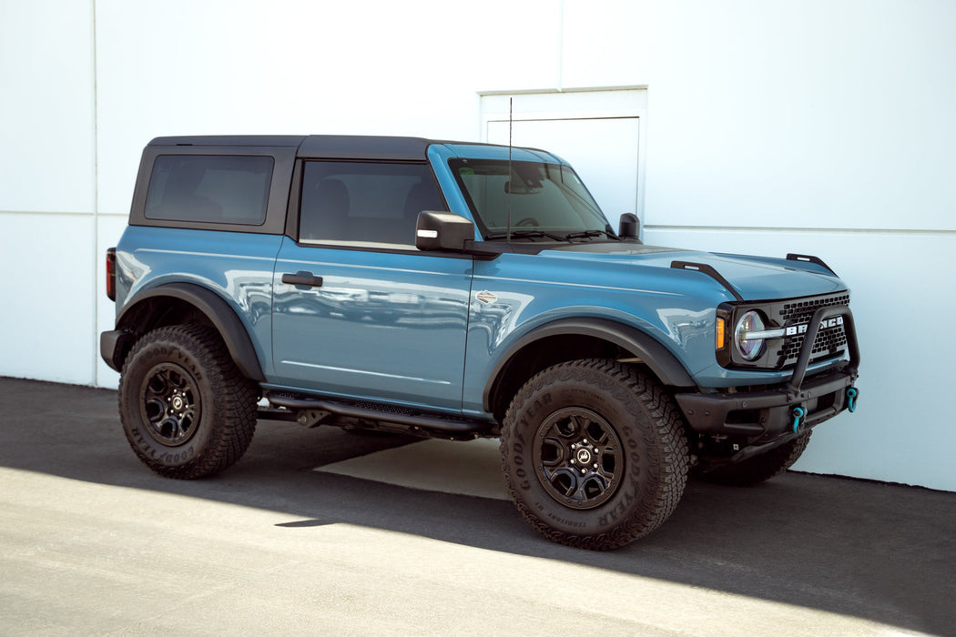 DV8 Offroad 2021-2026 Ford Bronco 2-Door Pinch Weld Covers – installed on vehicle, image 6 of 12