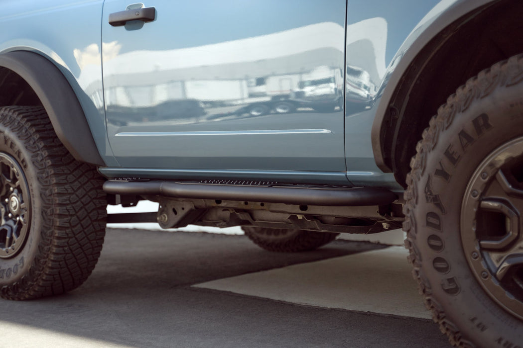 DV8 Offroad 2021-2026 Ford Bronco 2-Door Pinch Weld Covers – installed on vehicle, image 9 of 12