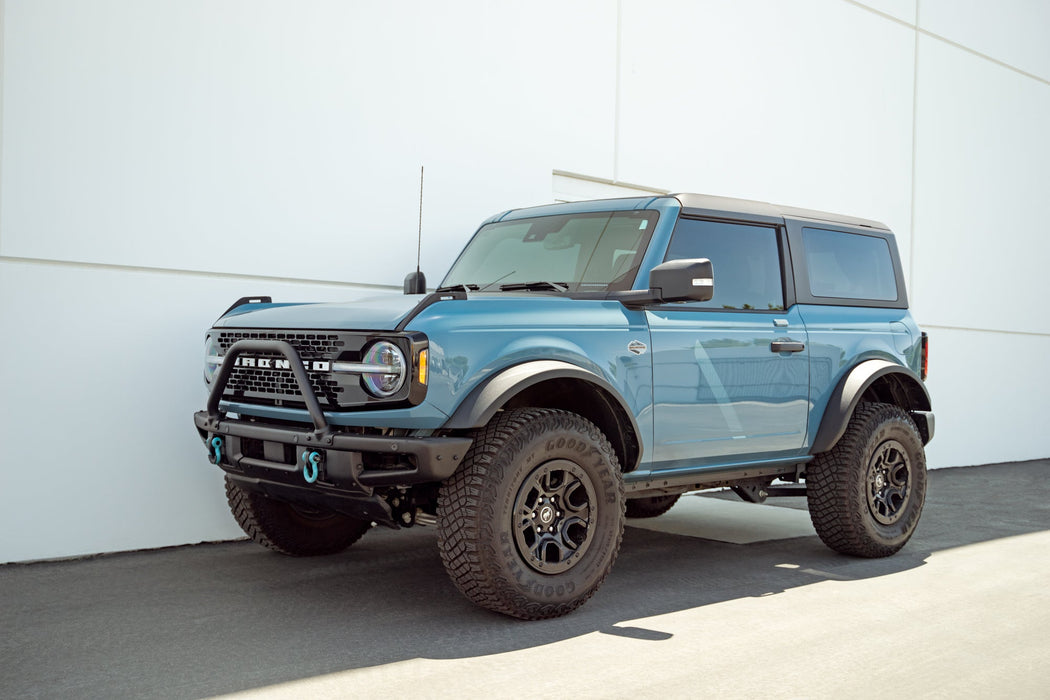 DV8 Offroad 2021-2026 Ford Bronco 2-Door Pinch Weld Covers – installed on vehicle, image 4 of 12