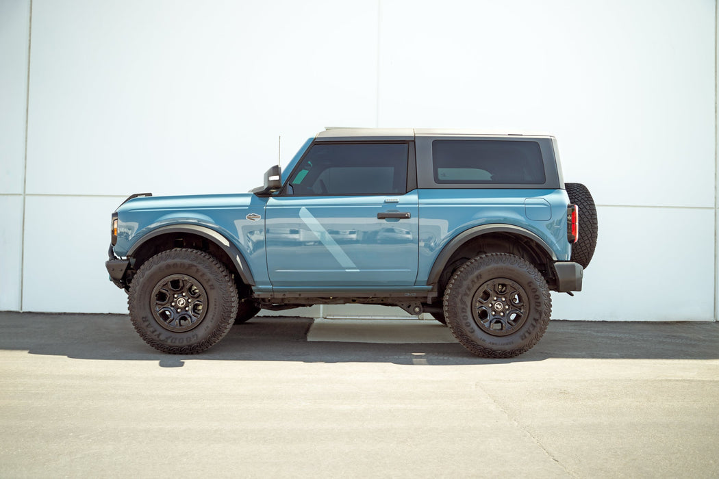 DV8 Offroad 2021-2026 Ford Bronco 2-Door Pinch Weld Covers – installed on vehicle, image 3 of 12