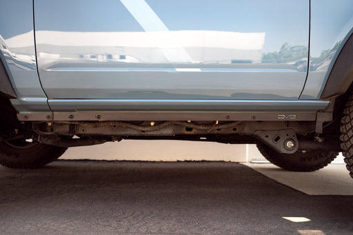 DV8 Offroad 2021-2026 Ford Bronco 2-Door Pinch Weld Covers – installed on vehicle, image 2 of 12