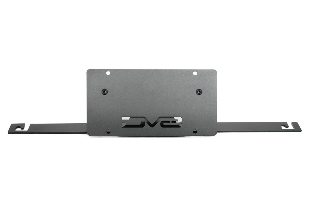 DV8 Offroad 2021-2026 Ford Bronco Capable Bumper Slanted Front License Plate Mount – product view, image 1 of 20