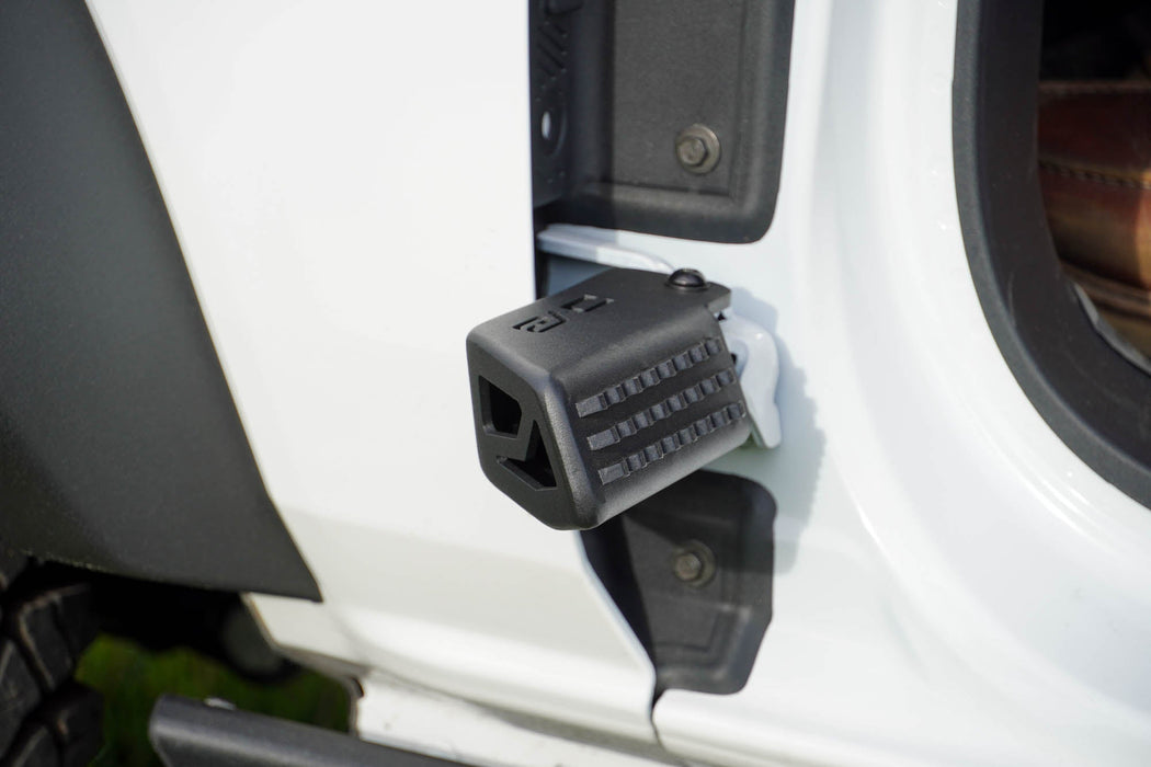 DV8 Offroad 2021-2026 Ford Bronco Foot Pegs – installed on vehicle, image 9 of 16