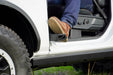 DV8 Offroad 2021-2026 Ford Bronco Foot Pegs – installed on vehicle, image 4 of 16