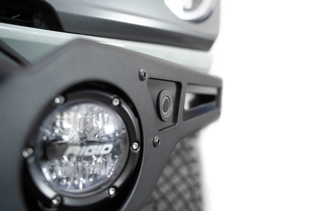 Addictive Desert Designs 2021-2026 Ford Bronco Krawler Front Bumper – installed on vehicle, image 10 of 18