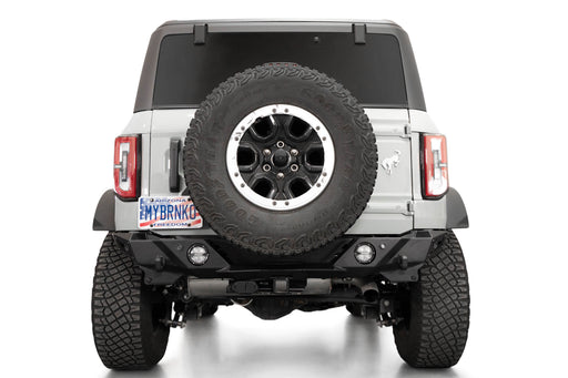 Addictive Desert Designs 2021-2026 Ford Bronco Krawler Rear Bumper – installed on vehicle, image 2 of 12