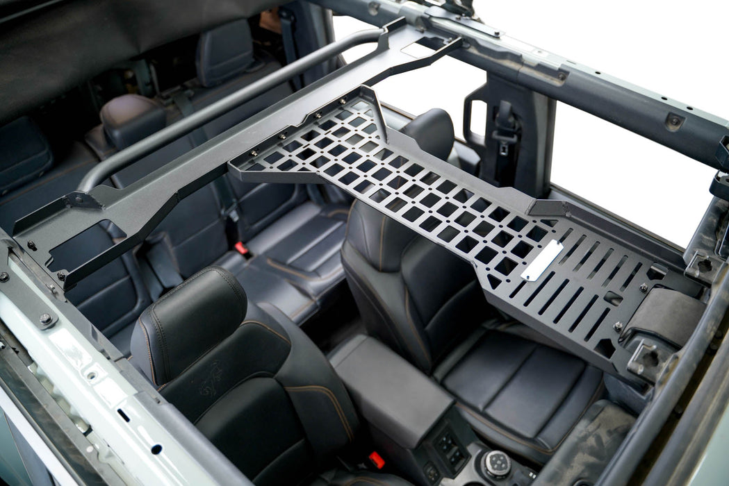 DV8 Offroad 2021-2026 Ford Bronco 4-Door Overhead Molle Panel – installed on vehicle, image 14 of 17