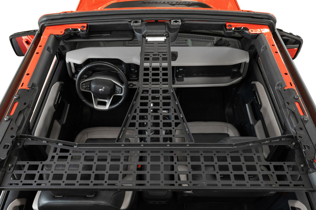 Addictive Desert Designs 2021-2026 Ford Bronco Overhead Molle Panels – installed on vehicle, image 1 of 8