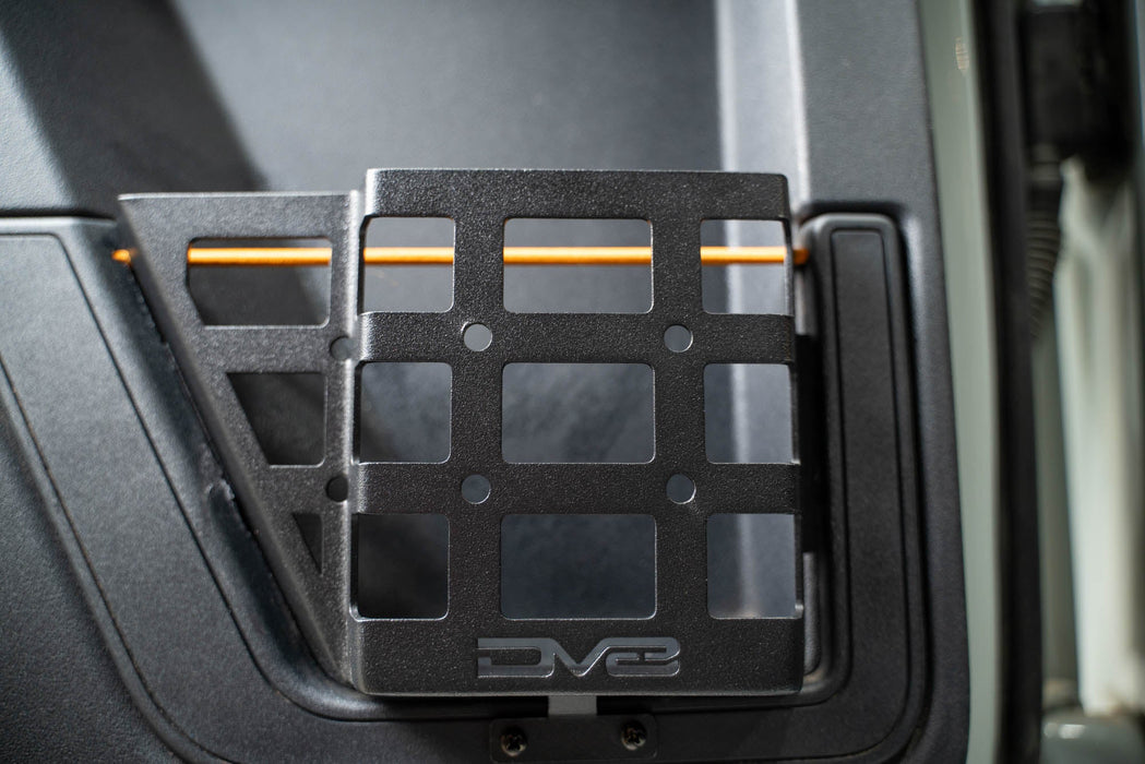 DV8 Offroad 2021-2026 Ford Bronco Rear Door Pocket Molle Panels – installed on vehicle, image 5 of 13