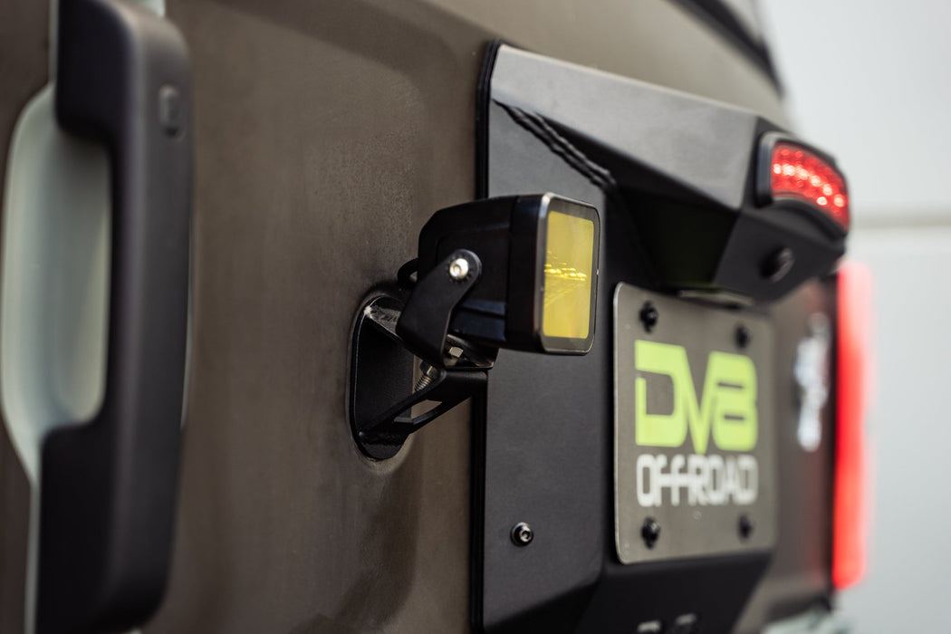 DV8 Offroad 2021-2026 Ford Bronco Spare Tire Delete – installed on vehicle, image 10 of 18