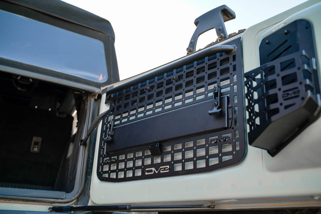 DV8 Offroad 2021-2026 Ford Bronco Tailgate Molle Panel – installed on vehicle, image 8 of 18