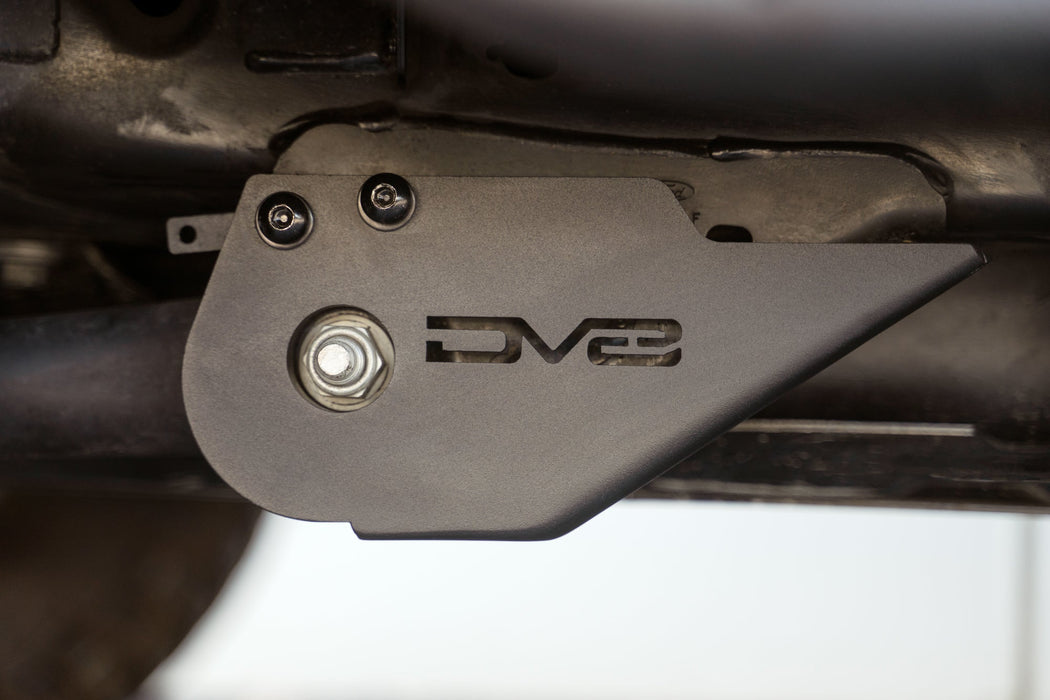 DV8 Offroad 2021-2026 Ford Bronco Trailing Arm Skid Plates With OEM Skid – installed on vehicle, image 2 of 11