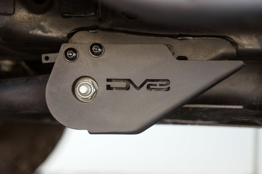 DV8 Offroad 2021-2026 Ford Bronco Trailing Arm Skid Plates With OEM Skid – installed on vehicle, image 2 of 11